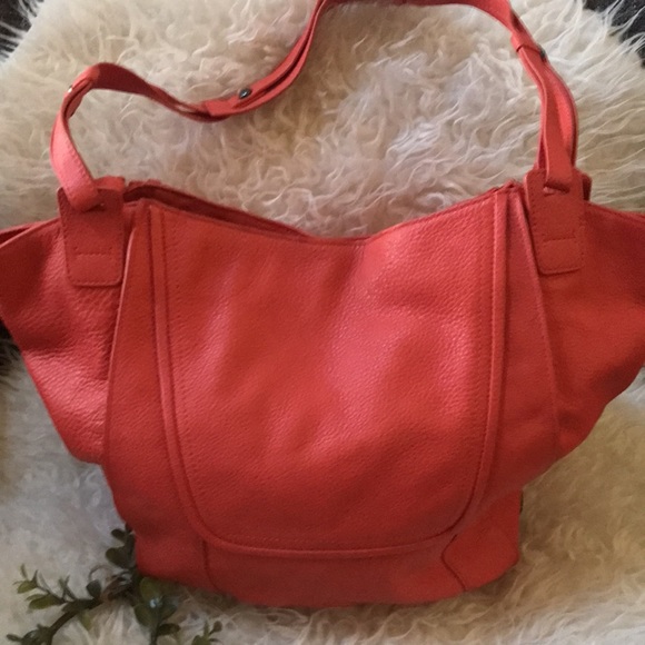 KOOBA Jonnie Coral Leather Hobo Shoulder Bag 🌸💼👜💼🌸 - Picture 4 of 13